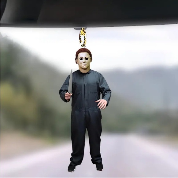 Michael Myers Acrylic Pendant - Stylish Car Charm & Festive Ornament - Picture 1 of 2